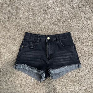 Stylish Black Denim Women Shorts
